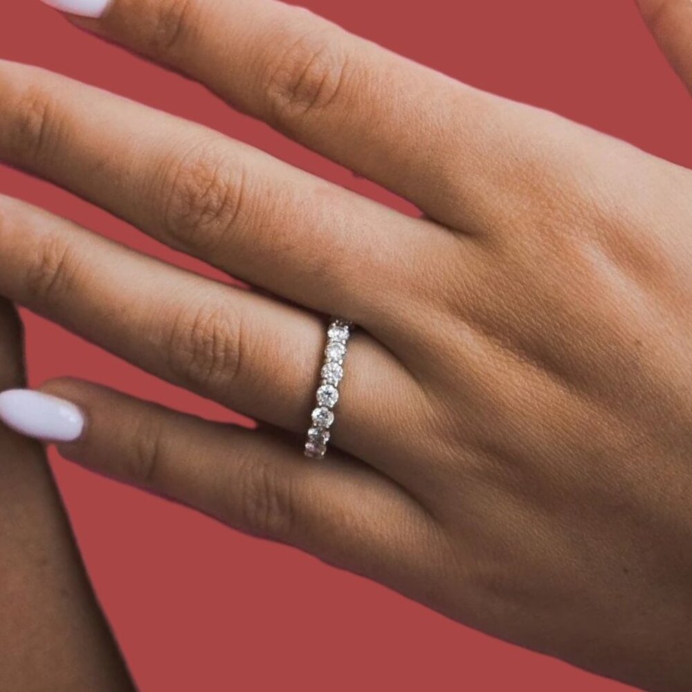 Lab Diamond 2.5 Carat Total  eternity ring